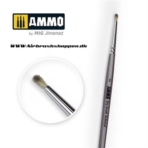 A.MIG 8700,  AMMO Drybrush Technical Brush 2